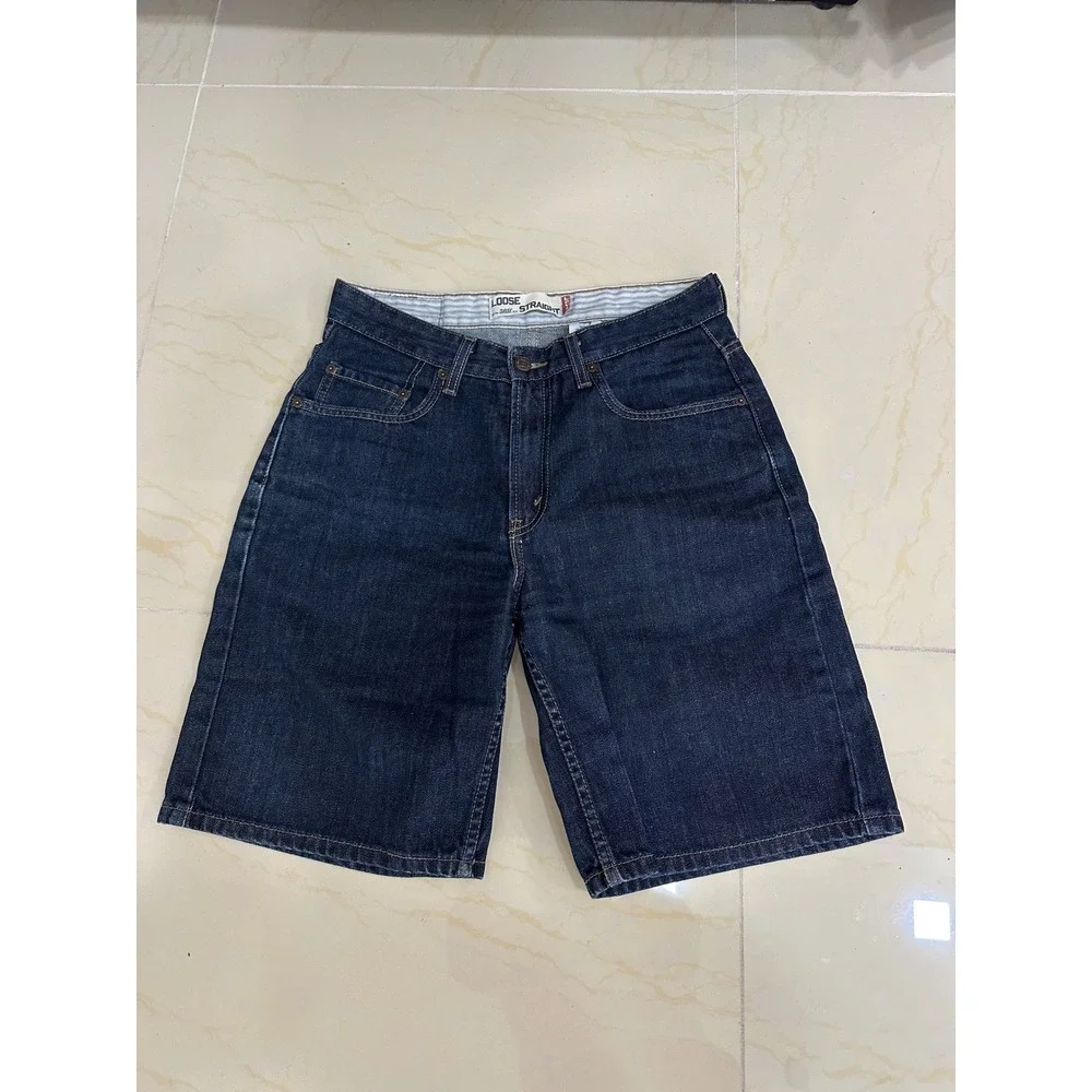 Levi's 569 Loose‎ Straight Denim Shorts Mens W29 Dark Wash Good Indigo Jorts